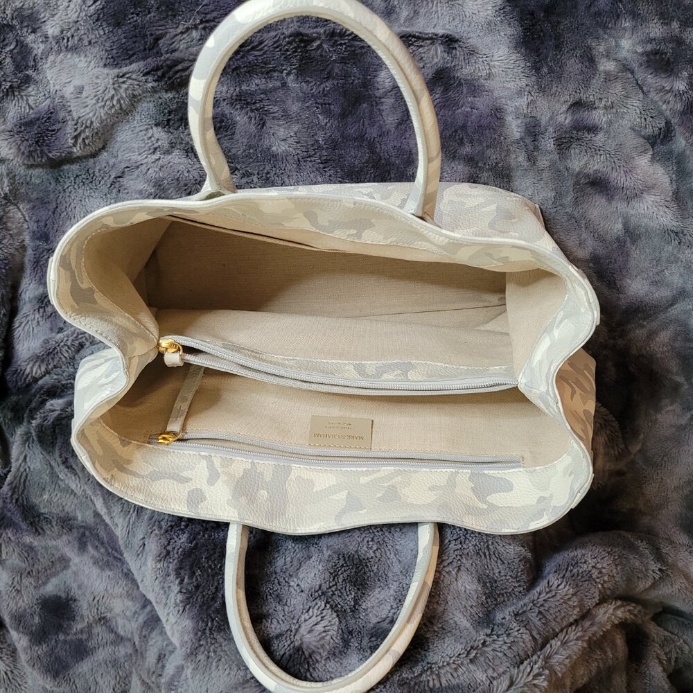 Mark & Graham Elisabetta Slouch Handbag in Camo - Picture 5 of 14